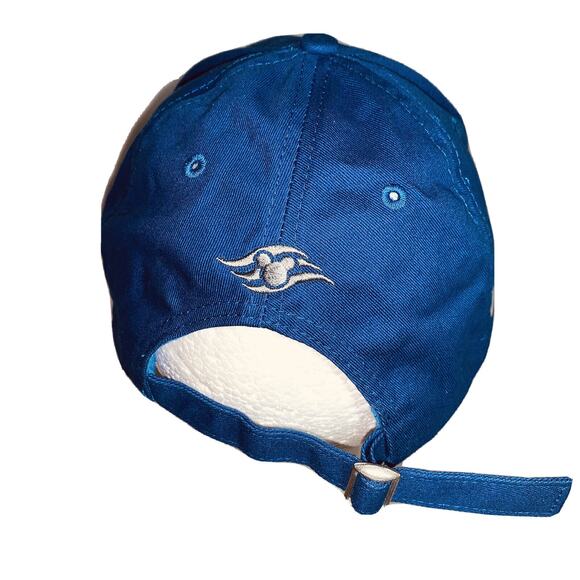 Mickey Disney Cap Cruise Line Oceaneer Club Lab Blue Gold Cotton Strapback EUC - Picture 5 of 8